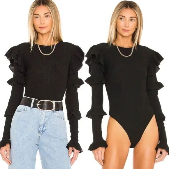 Tularosa Selma Bodysuit in Black S - Picture 1 of 7